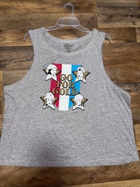 The Golden Girls 'Go For Gold' Gray Graphic Tank | 3X NWOT